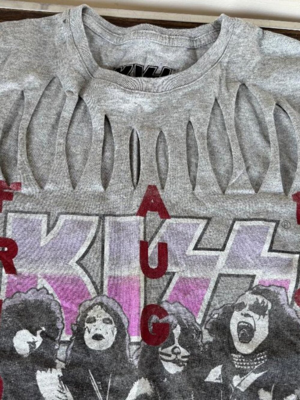 KISS Tee Shirt  from the Destroyer Tour in Anaheim, CA in August 1976. Size XS